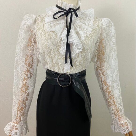 Vintage Edwardian Lace Blouse - Picture 1 of 3